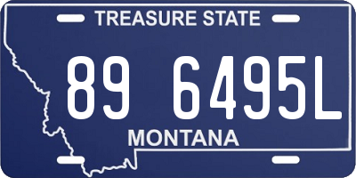 MT license plate 896495L