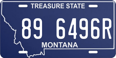 MT license plate 896496R