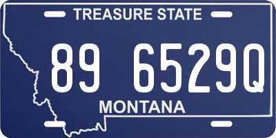 MT license plate 896529Q