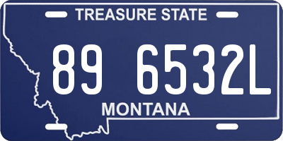 MT license plate 896532L