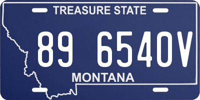 MT license plate 896540V
