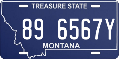 MT license plate 896567Y
