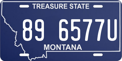 MT license plate 896577U