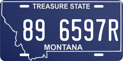 MT license plate 896597R