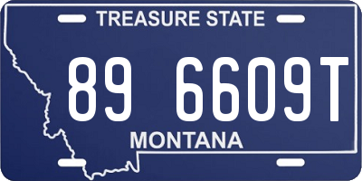 MT license plate 896609T
