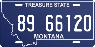 MT license plate 896612O