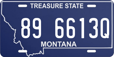 MT license plate 896613Q