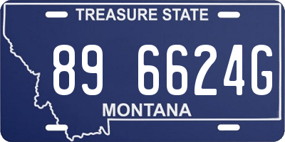 MT license plate 896624G