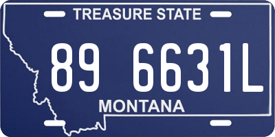 MT license plate 896631L