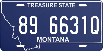 MT license plate 896631Q