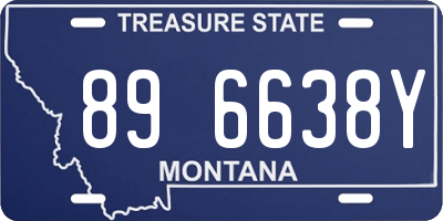 MT license plate 896638Y