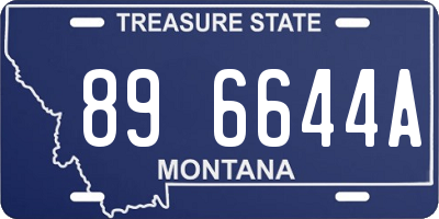 MT license plate 896644A