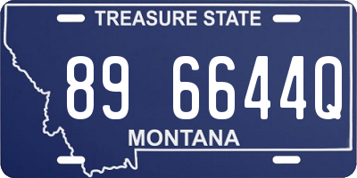 MT license plate 896644Q