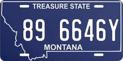 MT license plate 896646Y