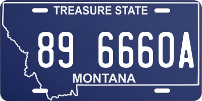 MT license plate 896660A