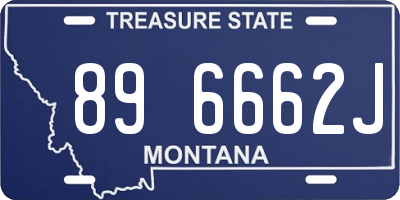 MT license plate 896662J