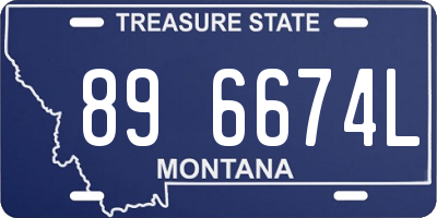 MT license plate 896674L