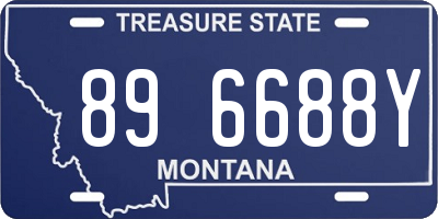 MT license plate 896688Y