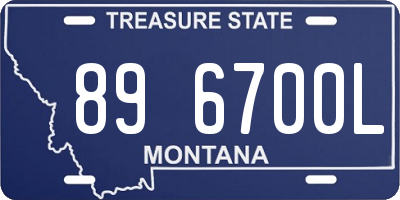 MT license plate 896700L