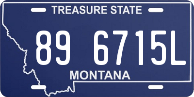 MT license plate 896715L