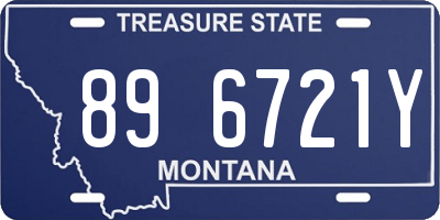MT license plate 896721Y