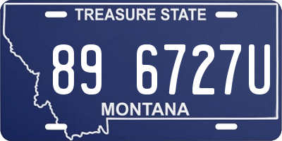 MT license plate 896727U