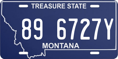 MT license plate 896727Y
