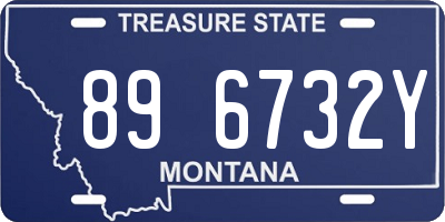 MT license plate 896732Y