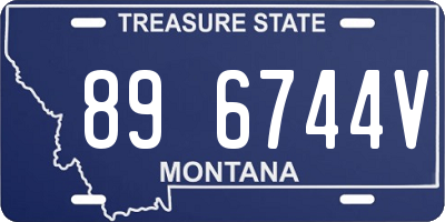 MT license plate 896744V