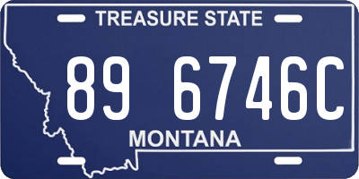 MT license plate 896746C