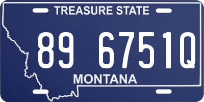 MT license plate 896751Q