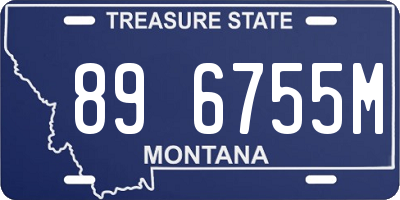 MT license plate 896755M