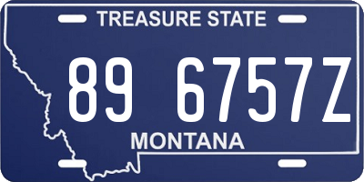 MT license plate 896757Z