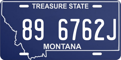 MT license plate 896762J