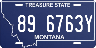 MT license plate 896763Y