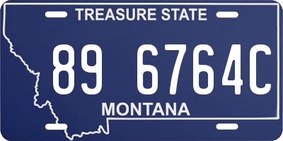 MT license plate 896764C