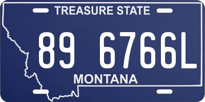 MT license plate 896766L