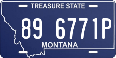 MT license plate 896771P