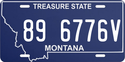 MT license plate 896776V