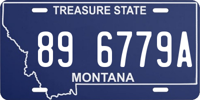 MT license plate 896779A