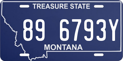 MT license plate 896793Y