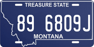 MT license plate 896809J