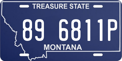 MT license plate 896811P