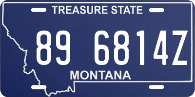 MT license plate 896814Z