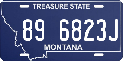 MT license plate 896823J