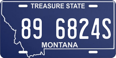MT license plate 896824S
