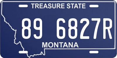 MT license plate 896827R