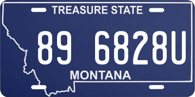 MT license plate 896828U