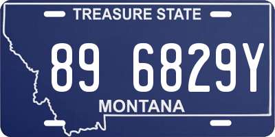 MT license plate 896829Y