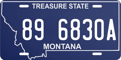 MT license plate 896830A